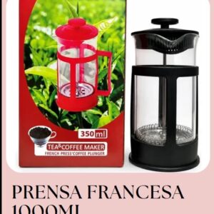 CAFETERA TETERA PRENSA FRANCESA DE VIDRIO 1000ML
