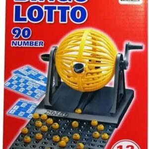 JUEGO DE MESA BINGO LOTTO PROFESIONAL CON Tómbola GIRATORIA Y 90 NÚMEROS REF. 8021