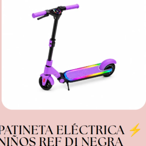 PATINETA ELECTRICA SCOOTER PARA NINOS REF D1 LUCES LED RGB COLORES